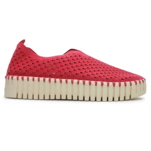 Ilse Jacobsen Tulip 3373 Textile Women's Loafer Shoes - Viva Magenta