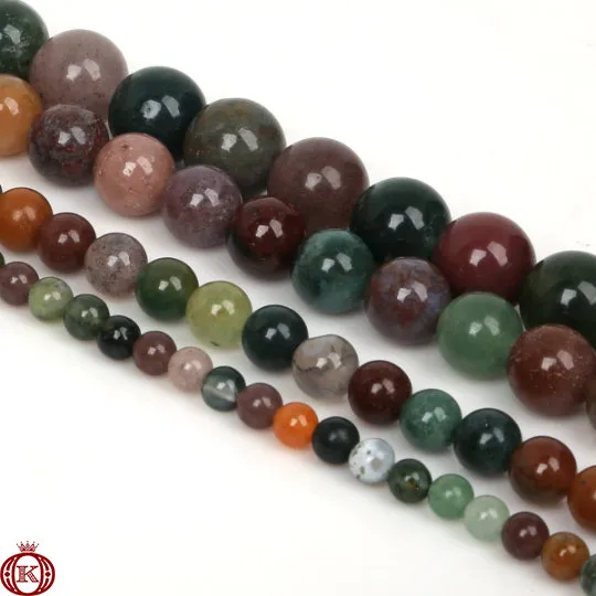 Indian Agate Beads Smooth Round