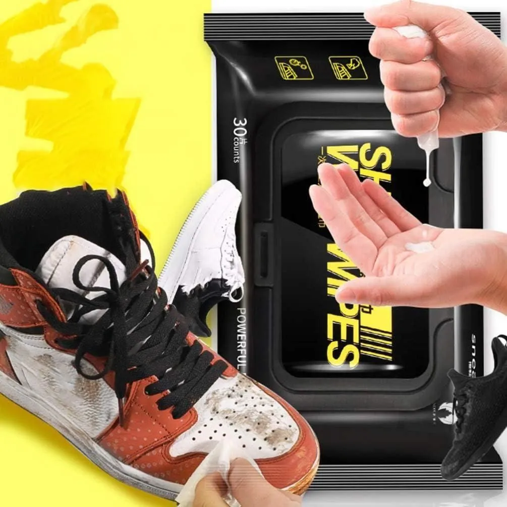 Instant Sneaker Shine – Natural Shoe Cleaning Wipes (Pack of 80)