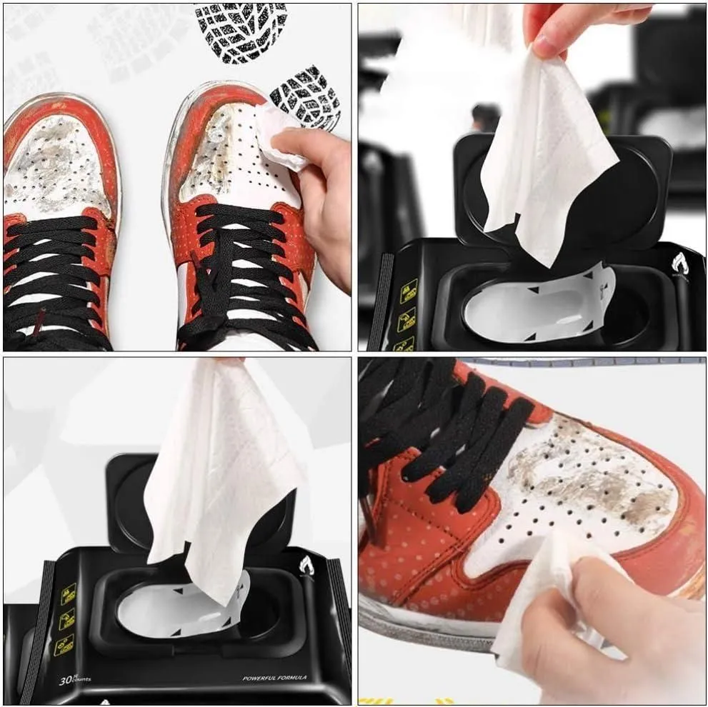 Instant Sneaker Shine – Natural Shoe Cleaning Wipes (Pack of 80)