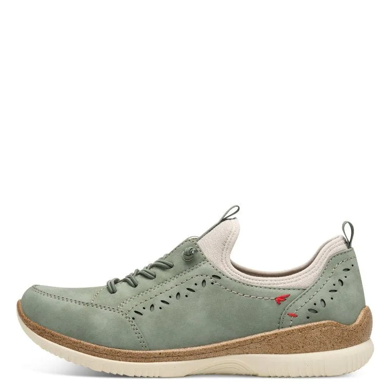 Jana Womens Green Softline Fashion Trainer 8-24772-44