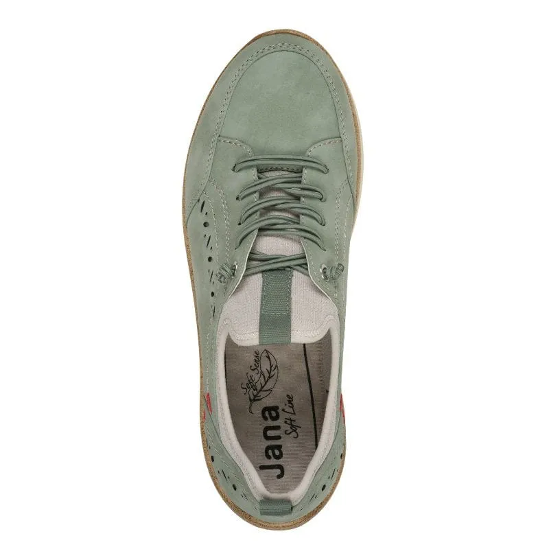 Jana Womens Green Softline Fashion Trainer 8-24772-44
