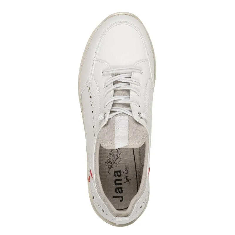 Jana Womens Off White Softline Fashion Trainer 8-24772-44