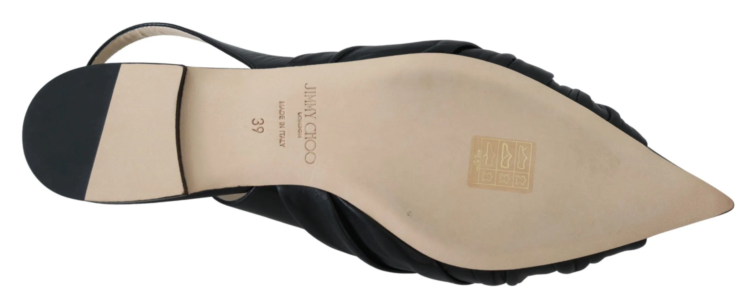 Jimmy Choo Leather Elegant Pointed Toe Flats