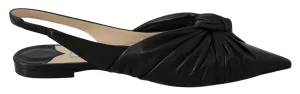 Jimmy Choo Leather Elegant Pointed Toe Flats