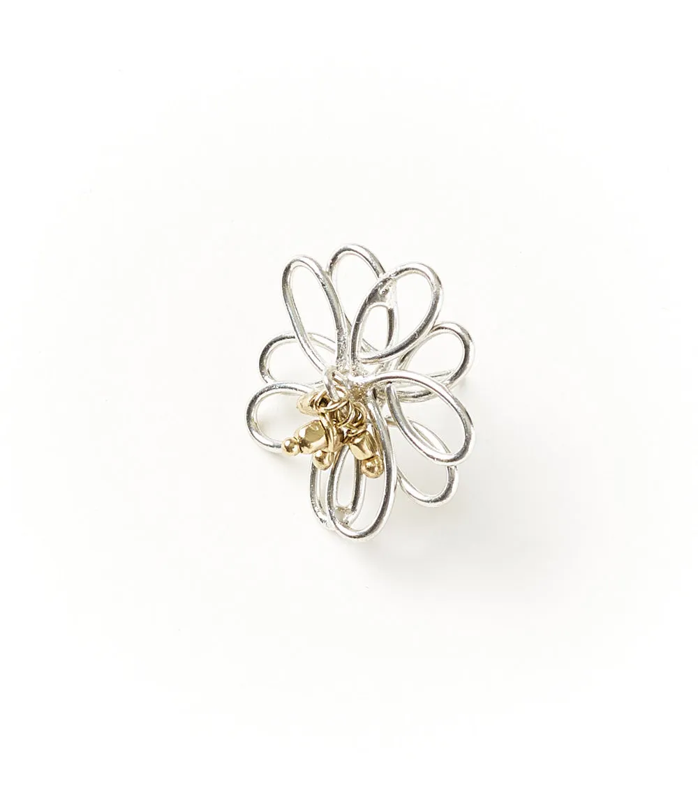Kairavini Lotus Stud Earrings - Silver, Gold