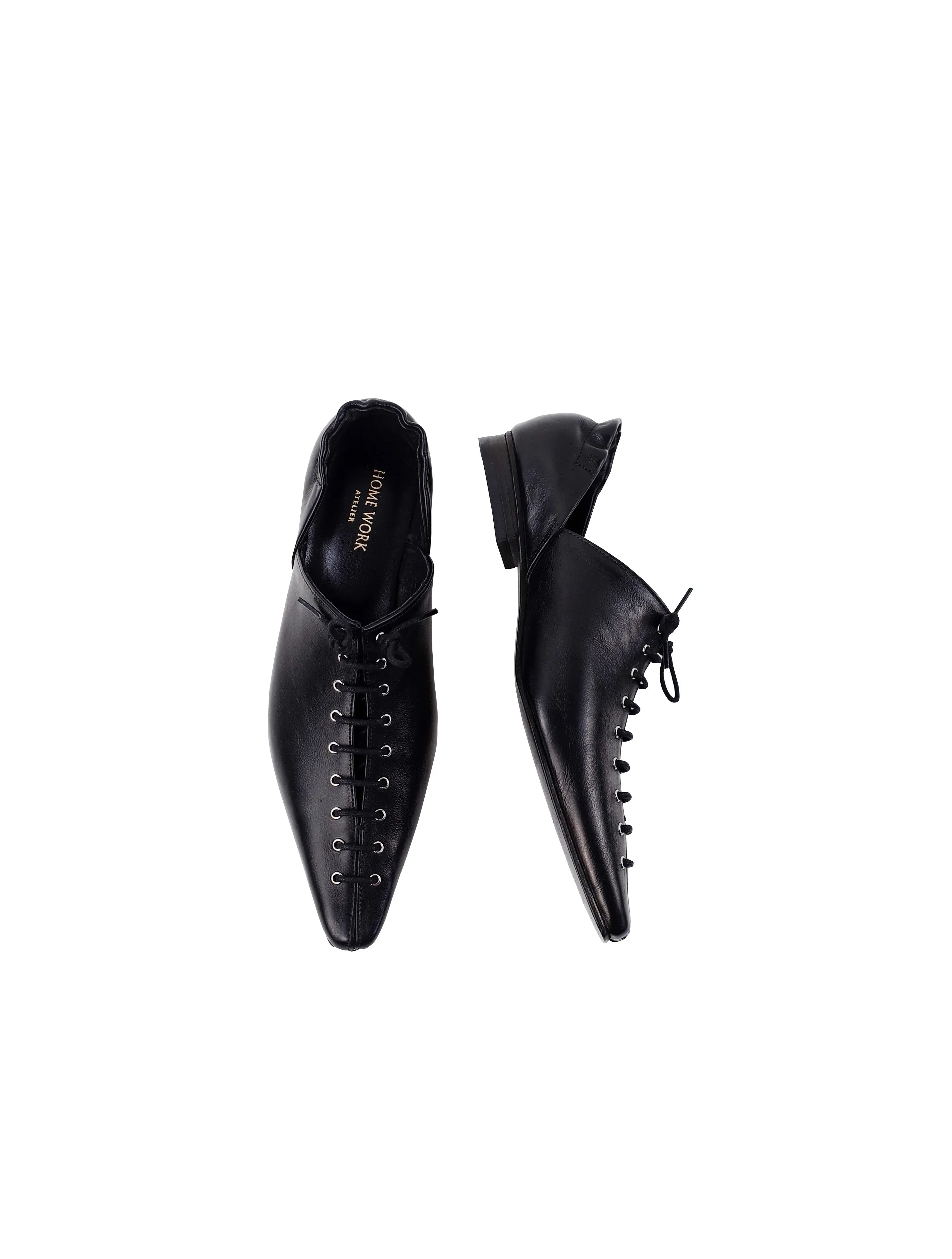 Lace-Up Pointed Shoes