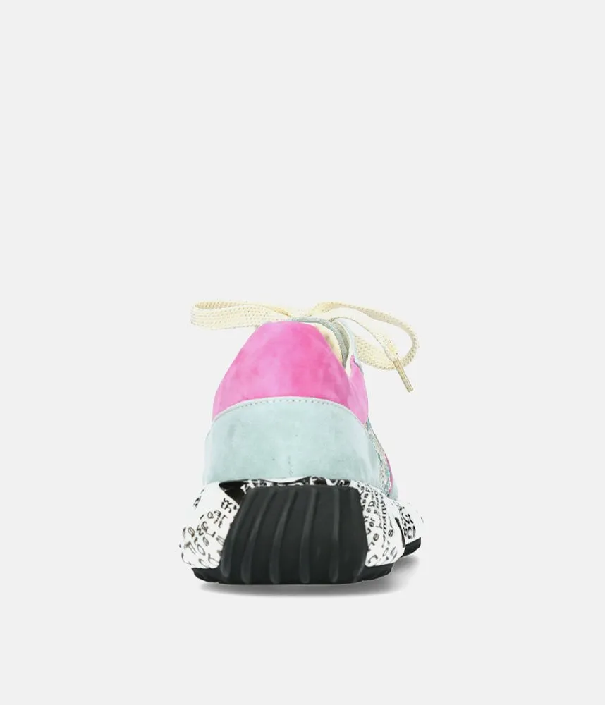 Laura Vita Pretty Pink/Blue Multi Fashion Trainer