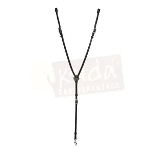 Leather Breast Collar - 5/8" - Black