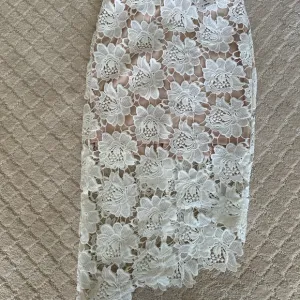 LF Elegant White Lace Skirt