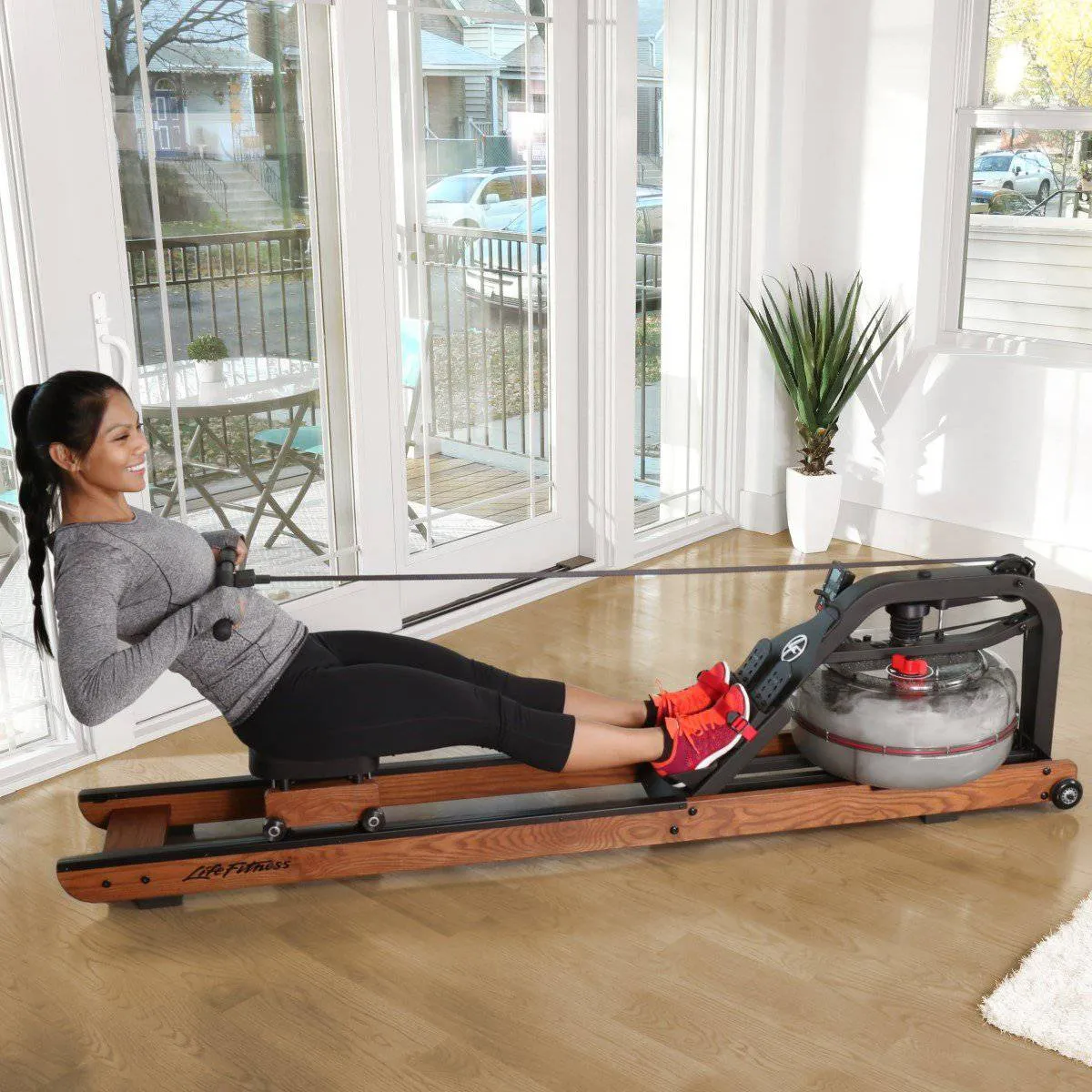 Life Fitness | Indoor Rower - Row HX Trainer with Bluetooth Monitor