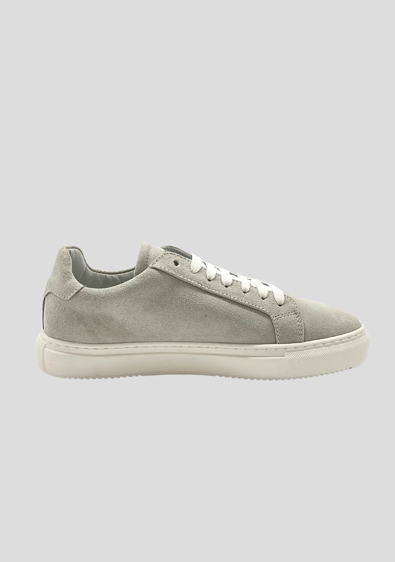 Light Grey Suede Sneakers