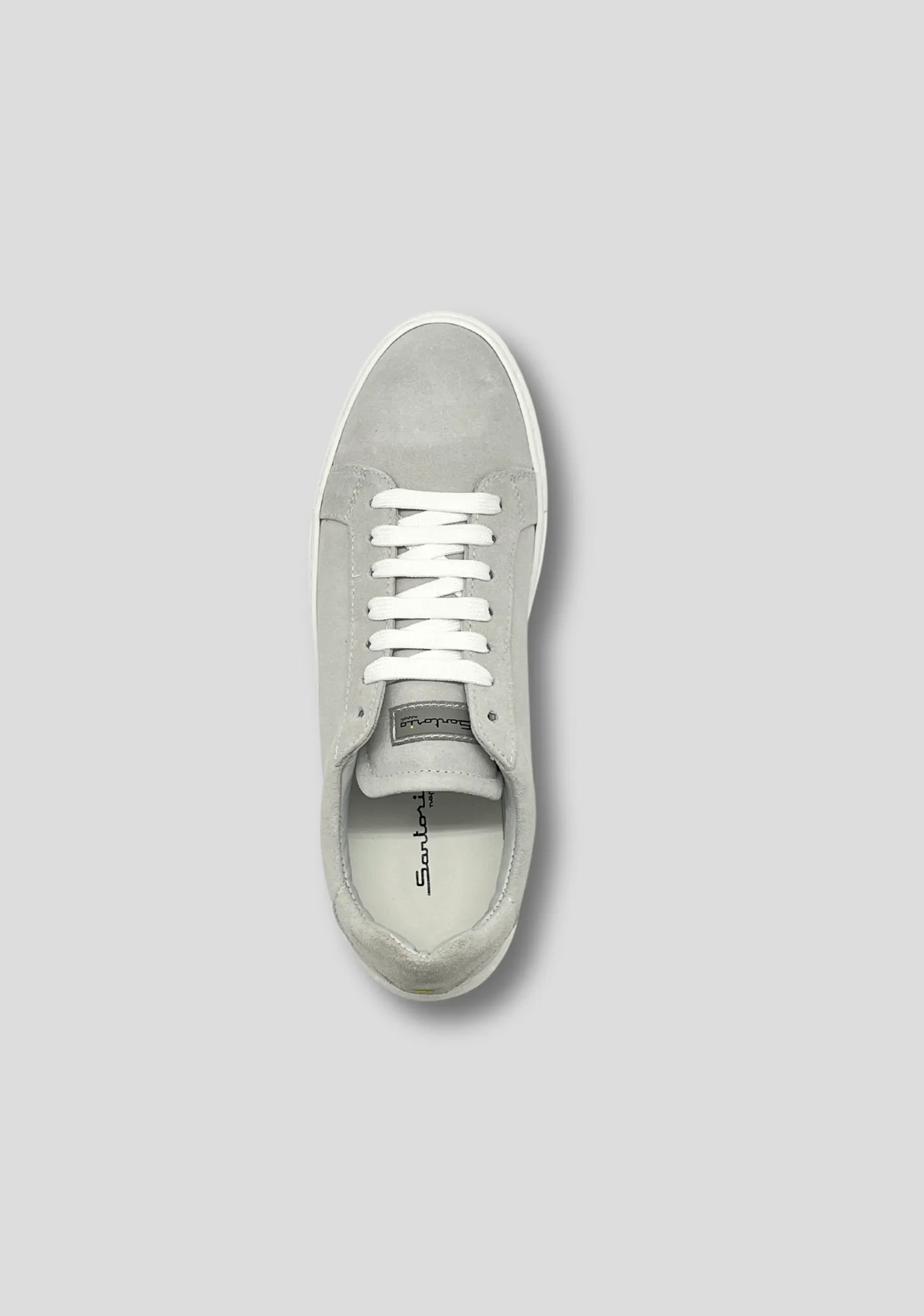 Light Grey Suede Sneakers