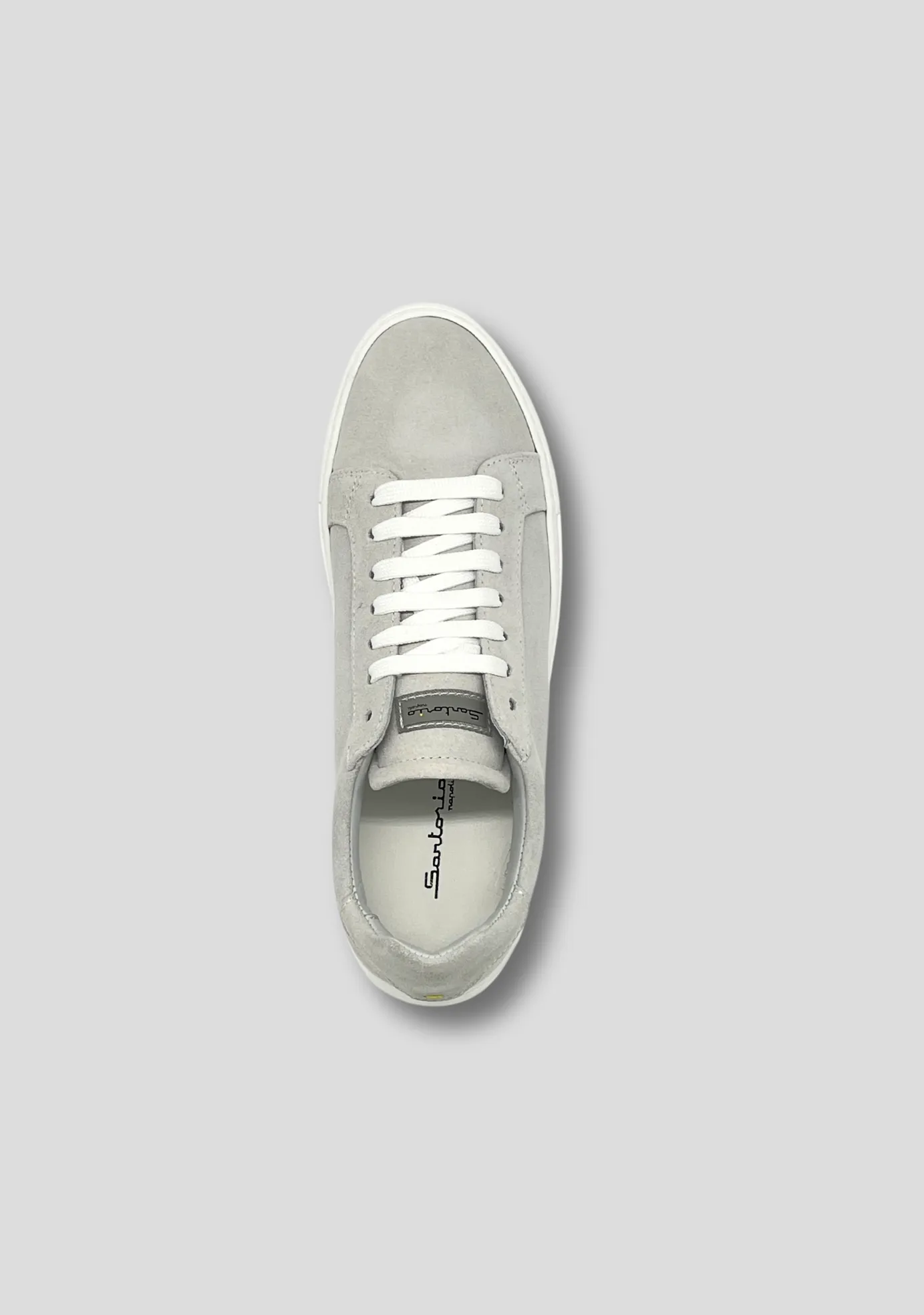 Light Grey Suede Sneakers