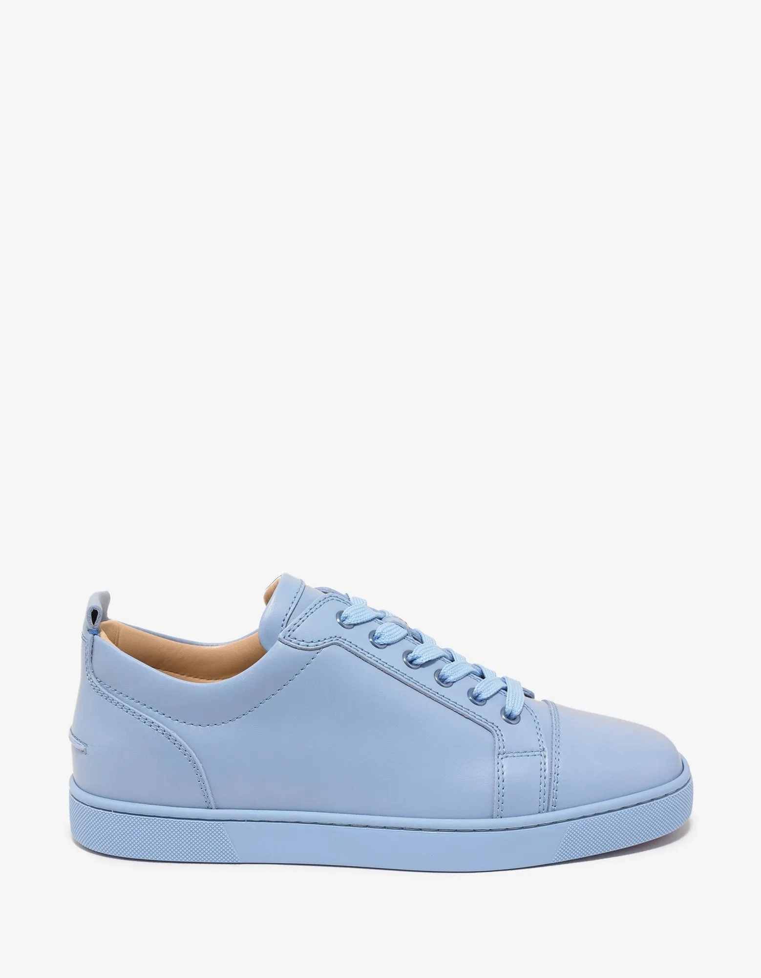 Louis Junior Flat Sky Blue Leather Trainers -