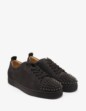 Louis Junior Spikes Flat Réglisse Brown Suede Trainers -