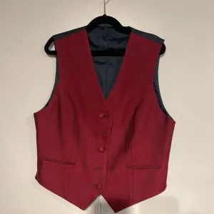 Maroon Dot Vest