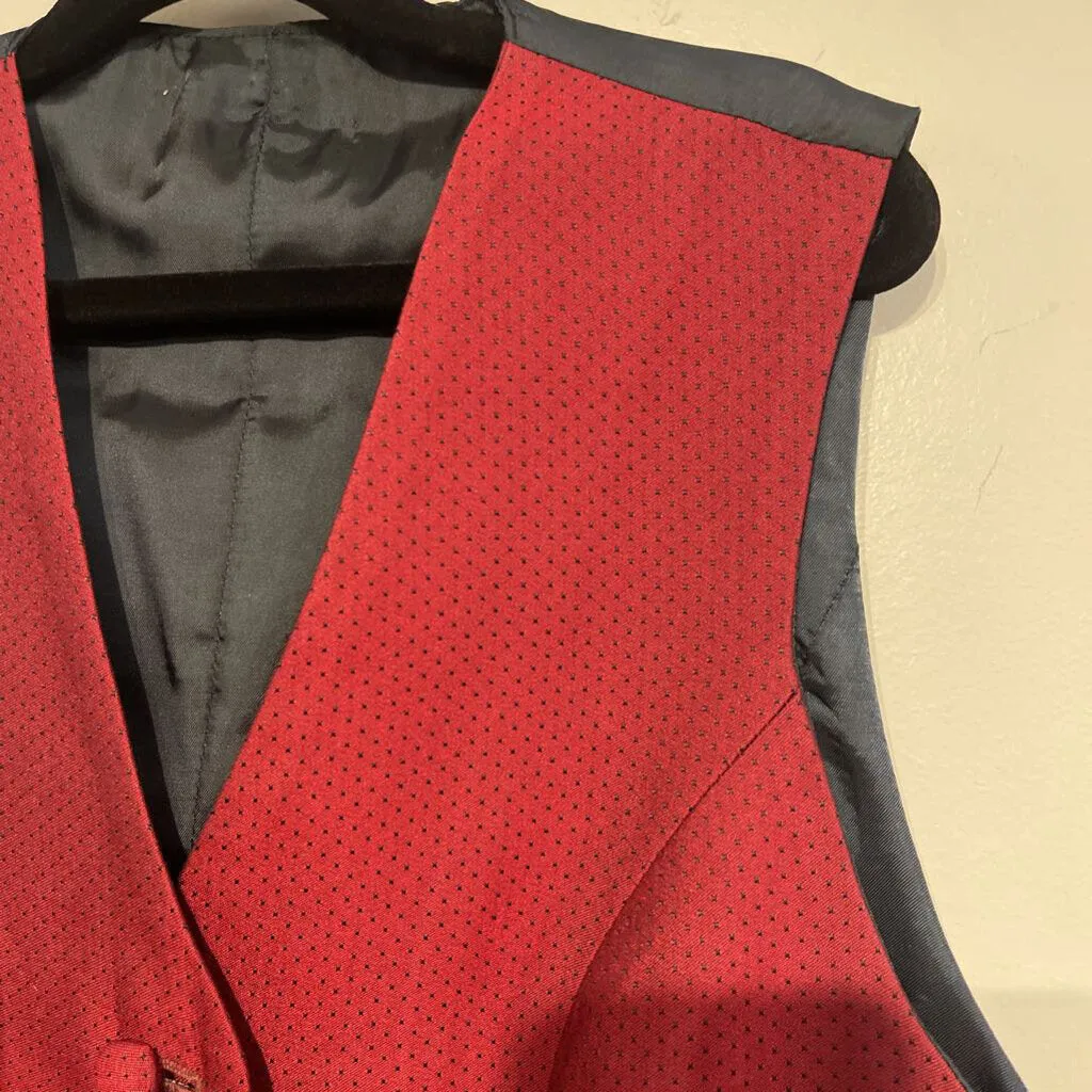 Maroon Dot Vest