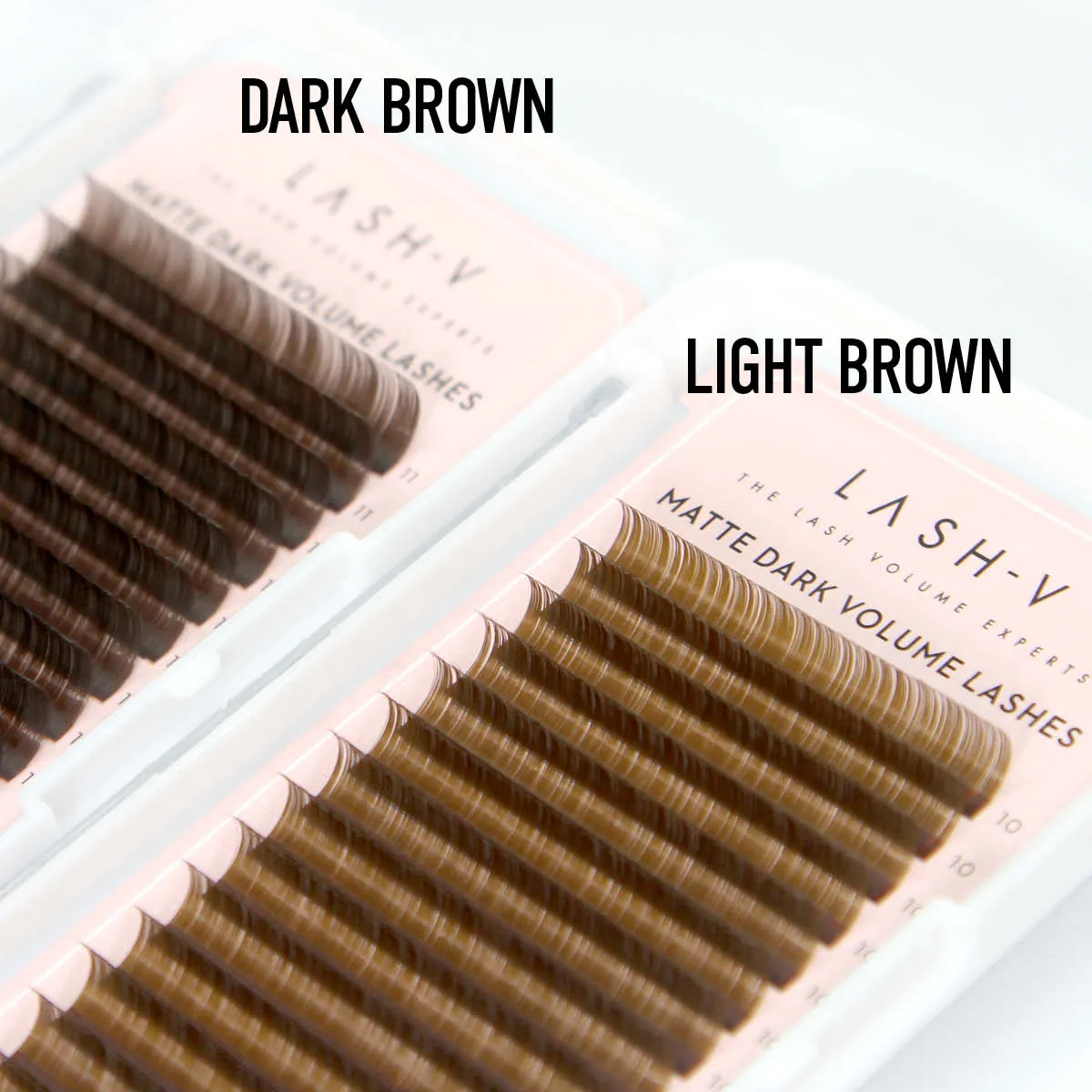 Matte Dark Volume - Light Brown Lashes - 0.03