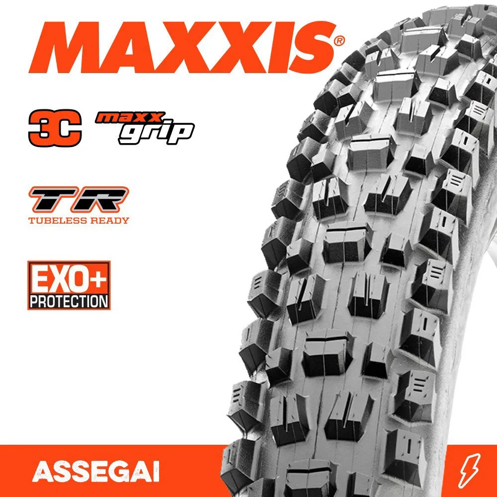 Maxxis Tyre Assegai 27.5 X 2.50 WT Grip EXO  TR Fold 60TPI E-25