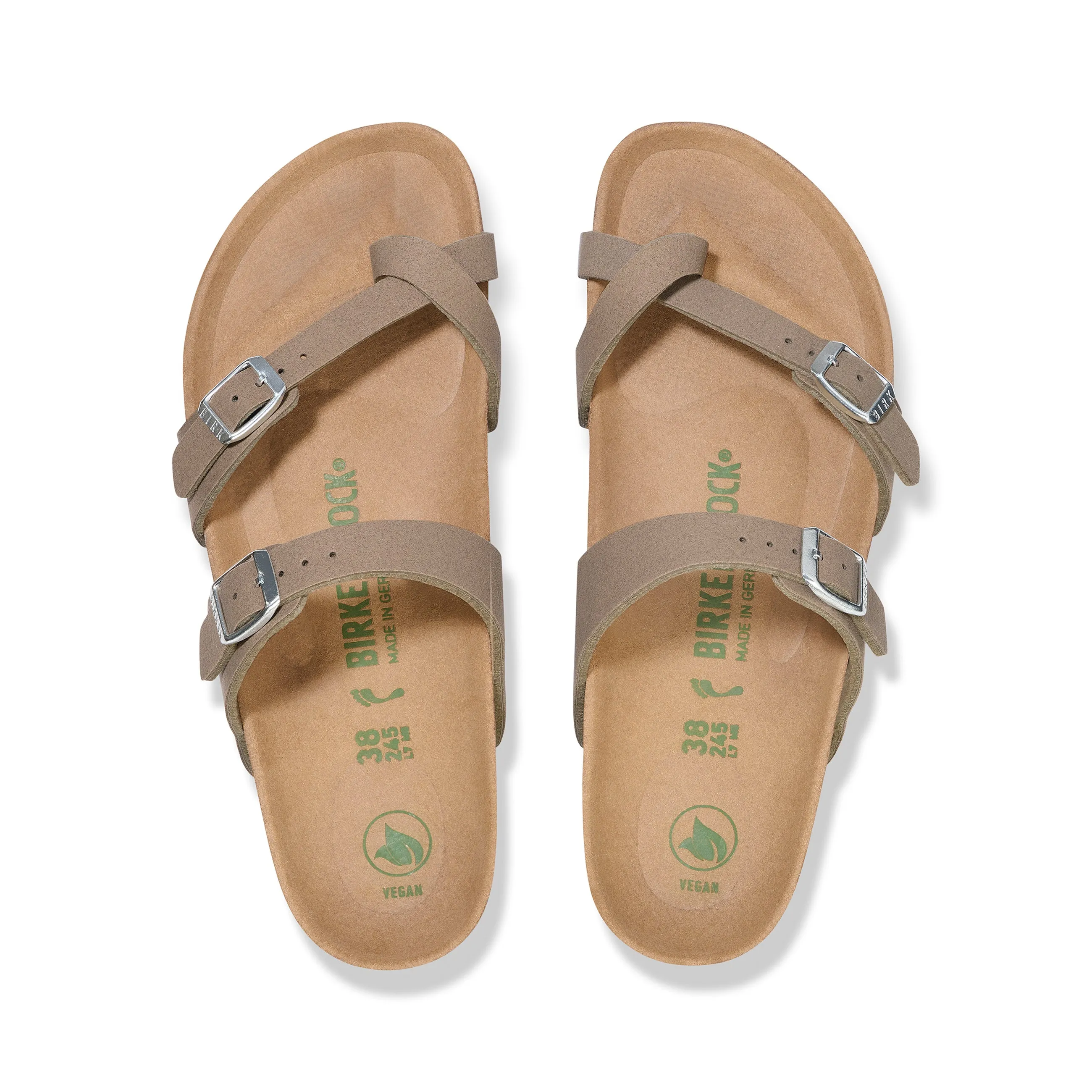 Mayari Vegan Synthetic Soft Birki Grey Taupe