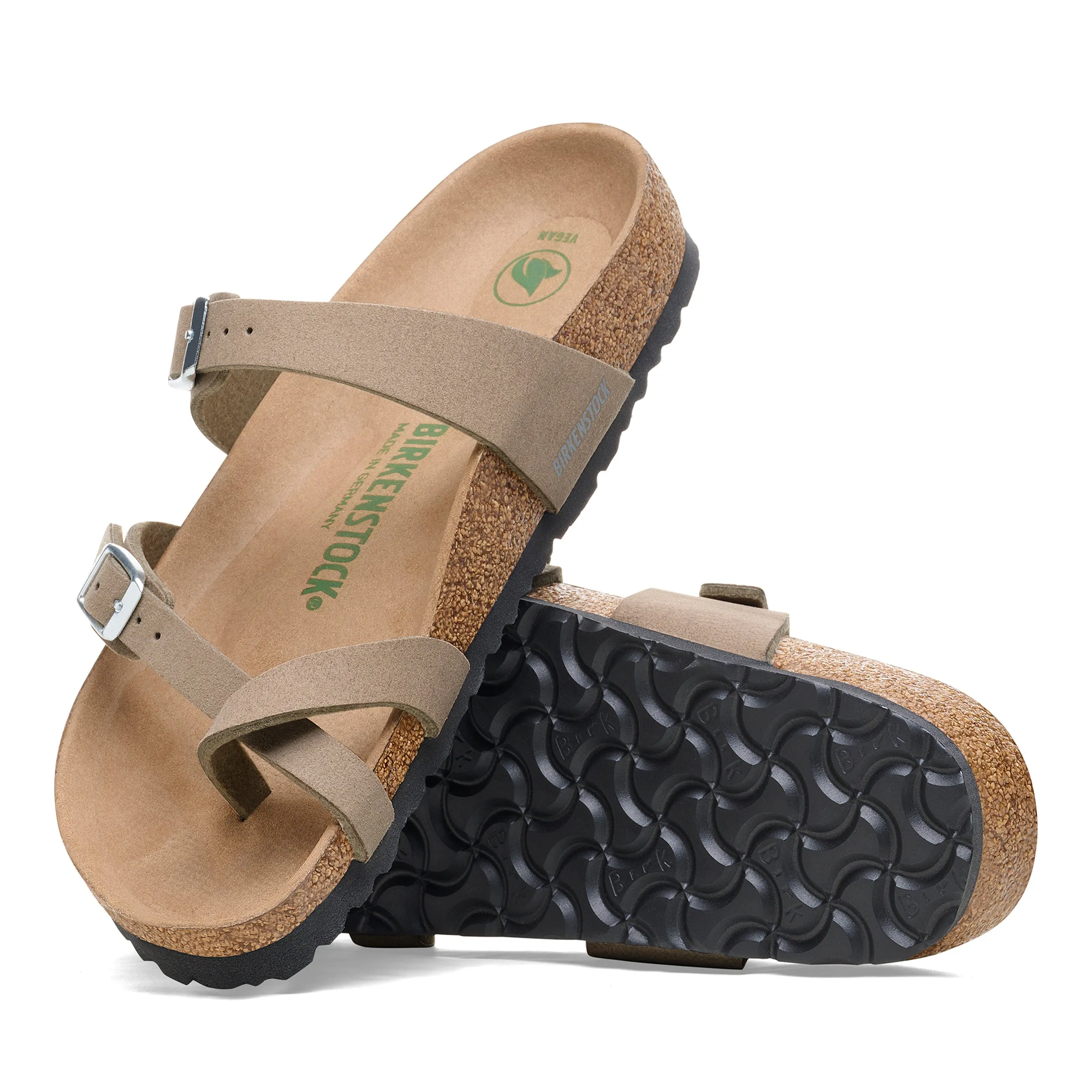 Mayari Vegan Synthetic Soft Birki Grey Taupe