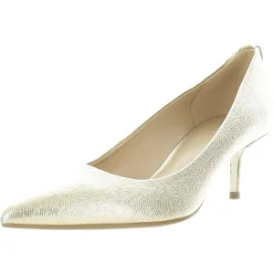 MICHAEL Michael Kors Womens June Flex Chain Leather Ballet Flats