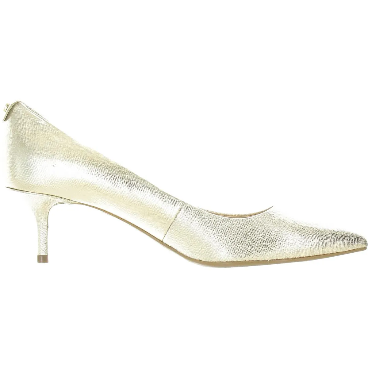 MICHAEL Michael Kors Womens June Flex Chain Leather Ballet Flats