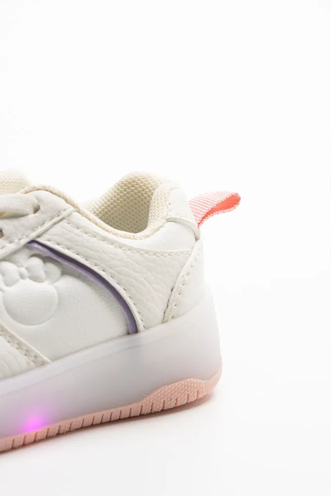 Minnie Mouse Light Up Sneaker White