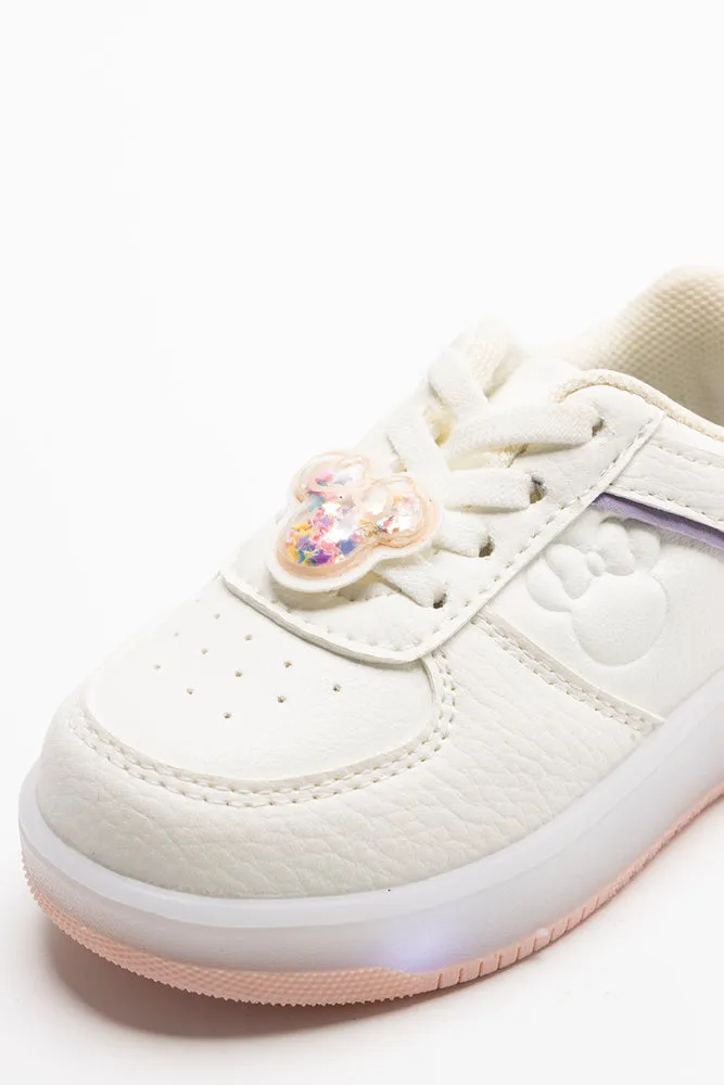 Minnie Mouse Light Up Sneaker White