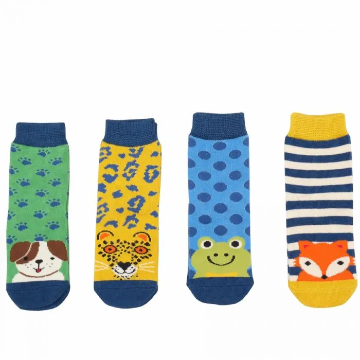 Mr Heron  Boys 4-6 Years Crew Bamboo Socks Gift Box