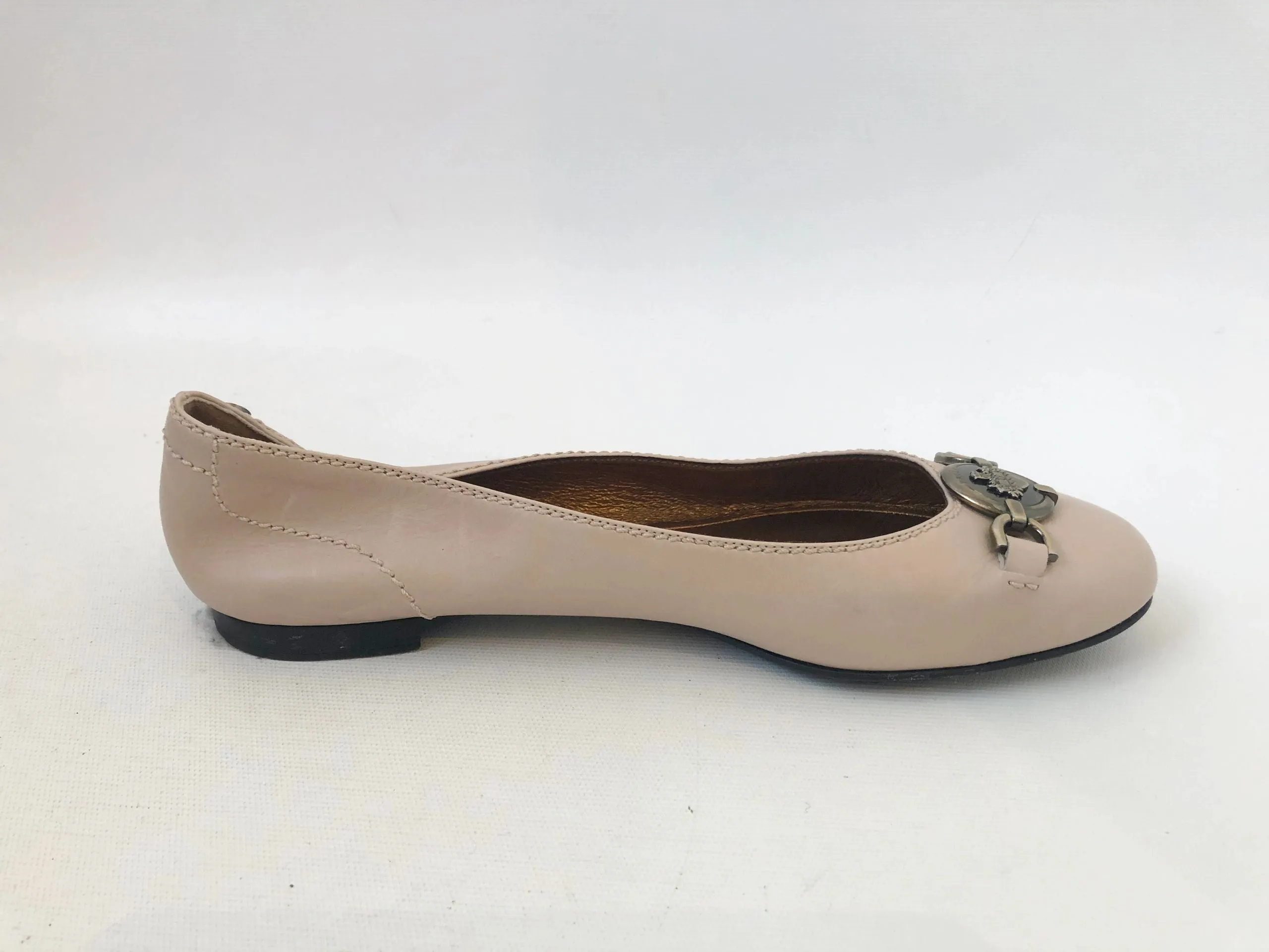 NEW Bally Leather Ballet Flats Size 39 It (9 Us)