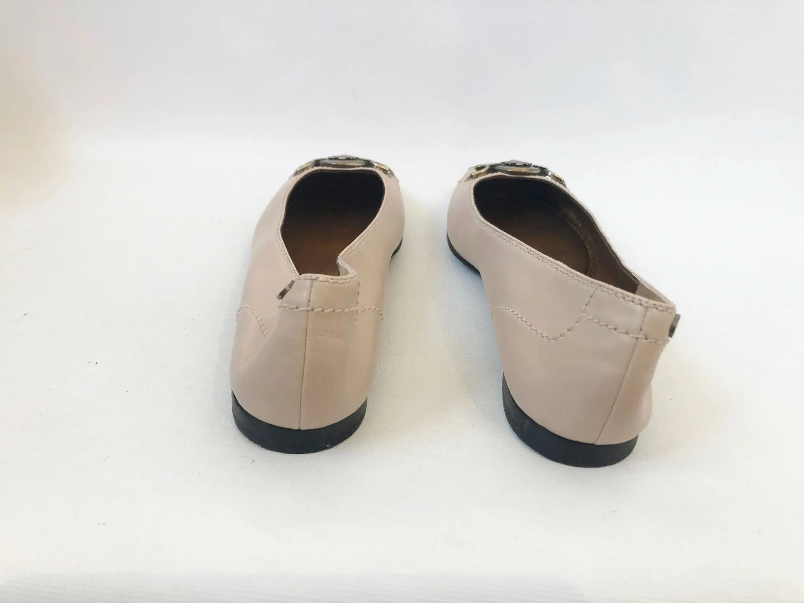 NEW Bally Leather Ballet Flats Size 39 It (9 Us)