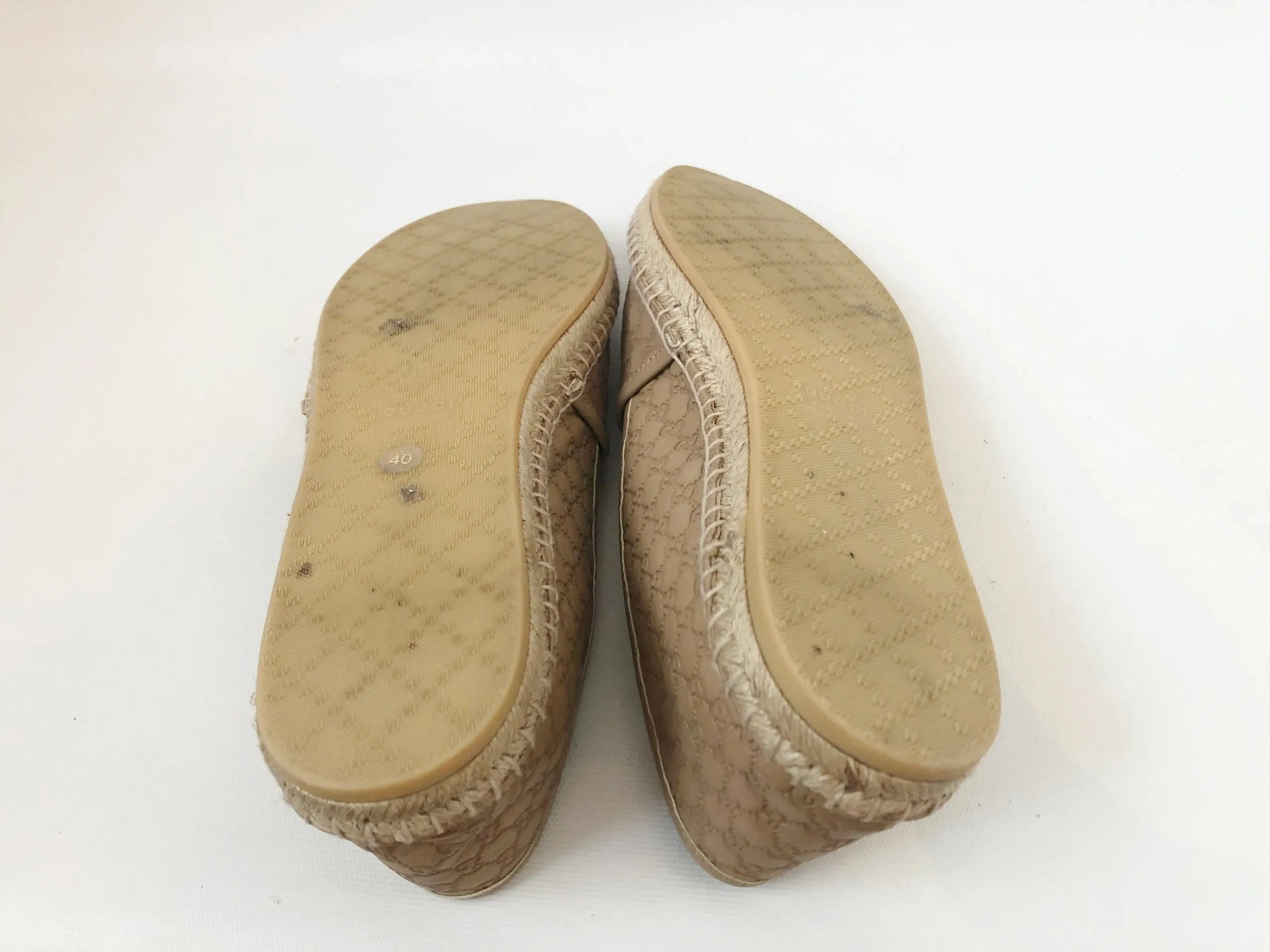 NEW Gucci Leather Espadrille Size 40 It (10 Us)