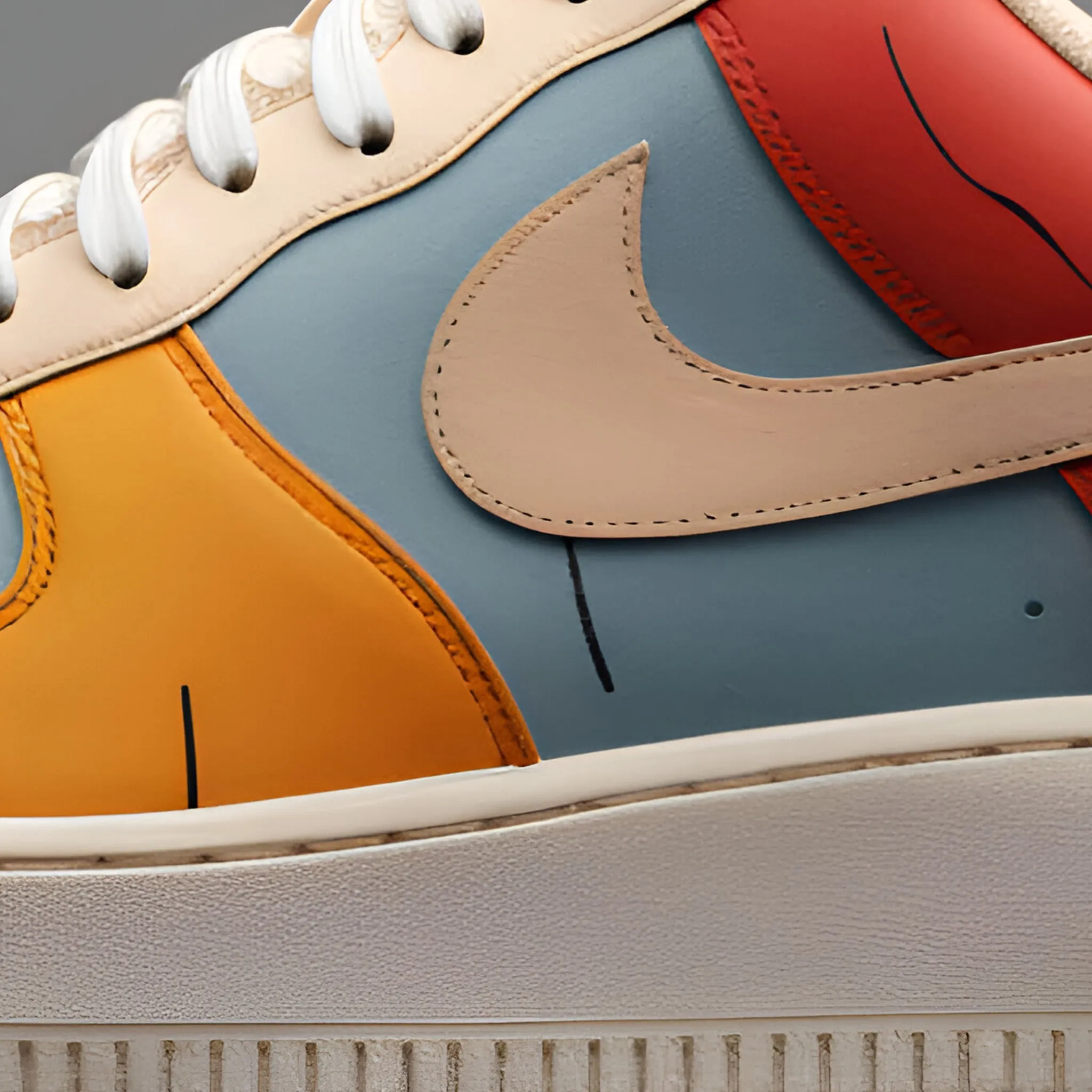 Nike Air Force 1 Custom Sneakers | Muted Vibes