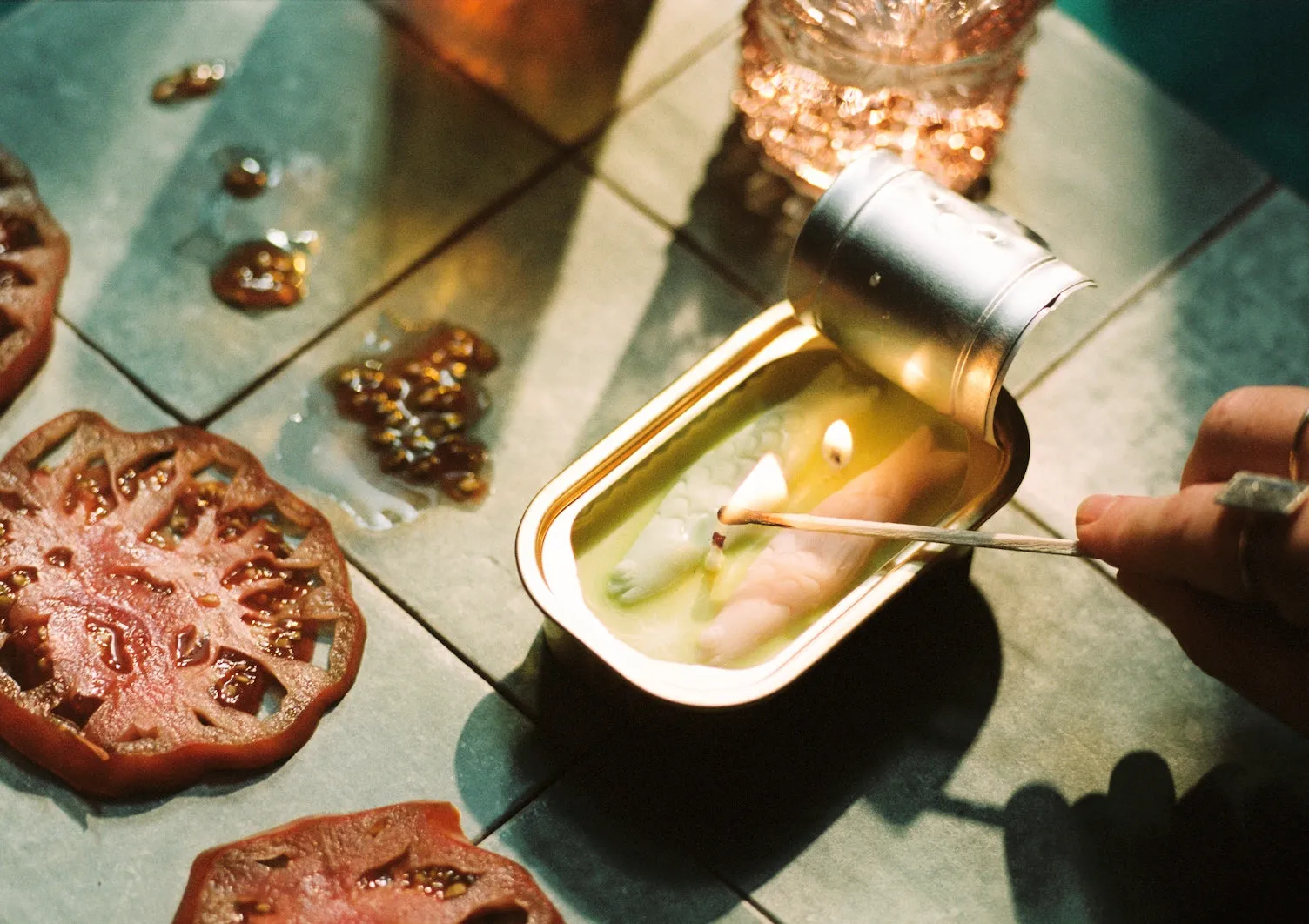 Olive Oil & Salt Tinned Fish Candle