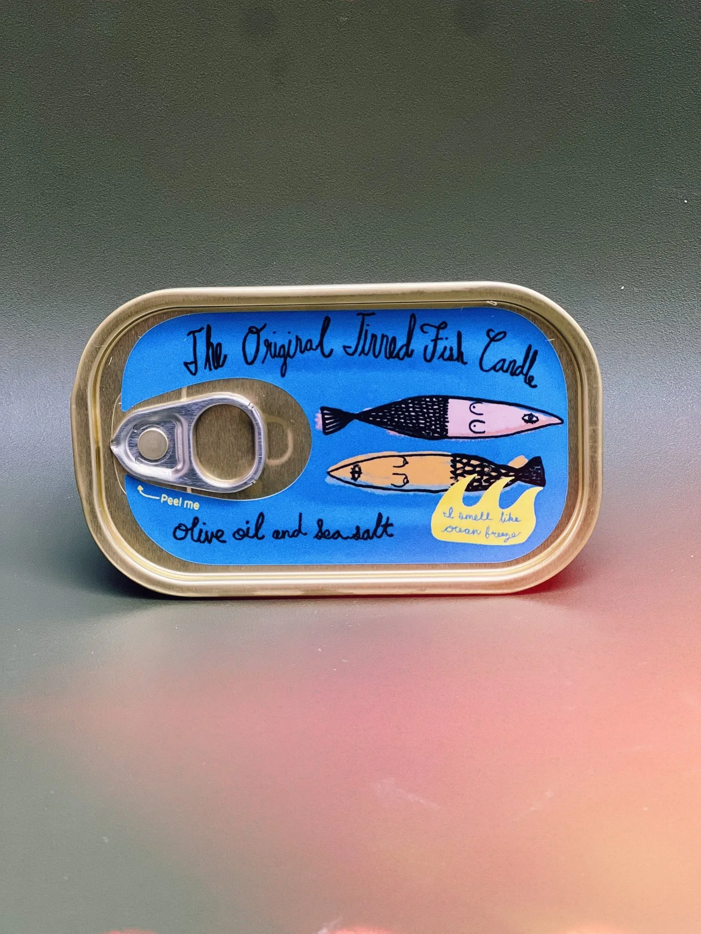 Olive Oil & Salt Tinned Fish Candle