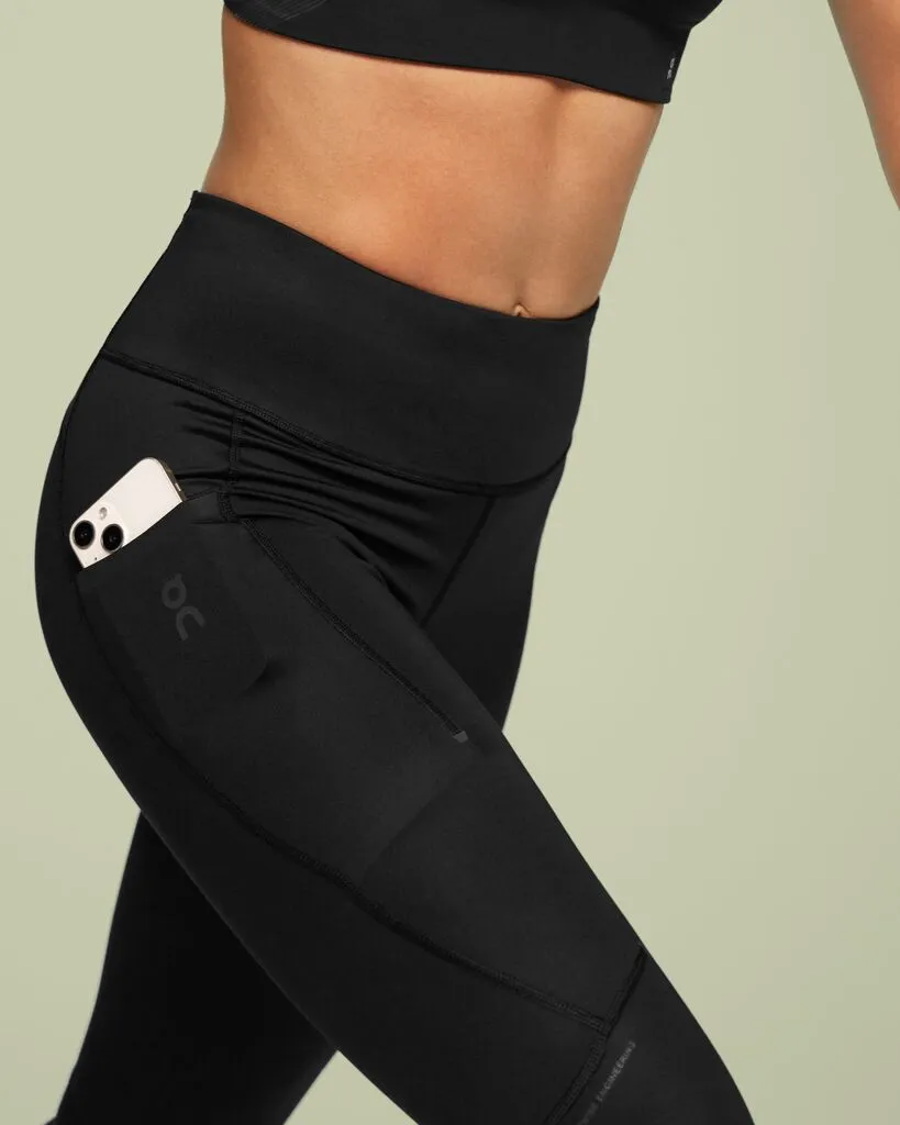 On Women Performance Tights 7/8 - Black