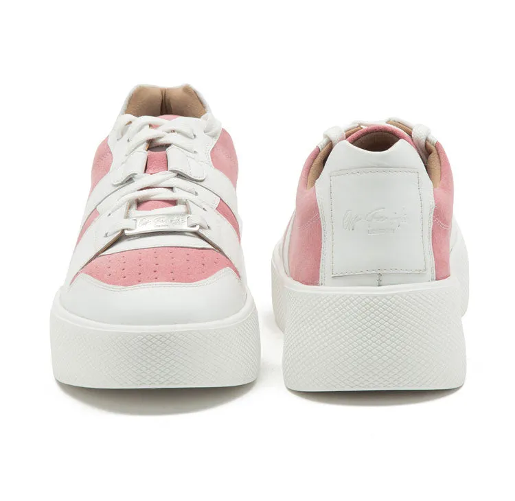 oval white & pink