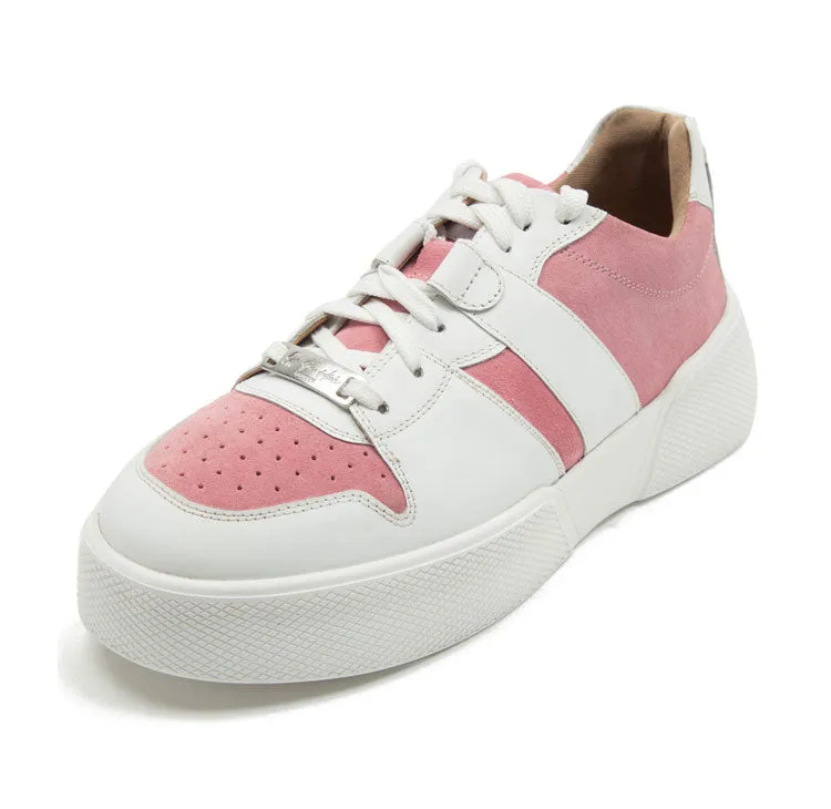 oval white & pink