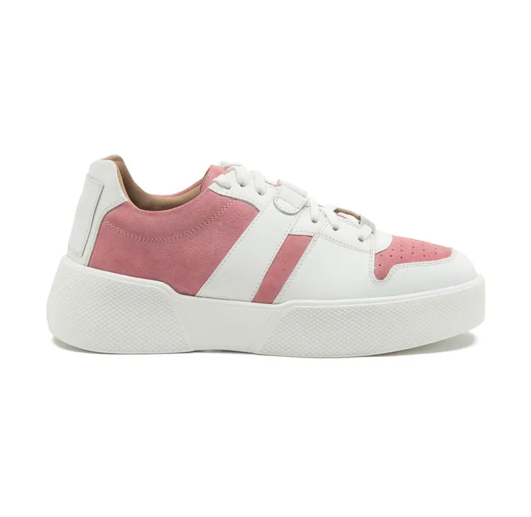 oval white & pink