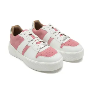 oval white & pink