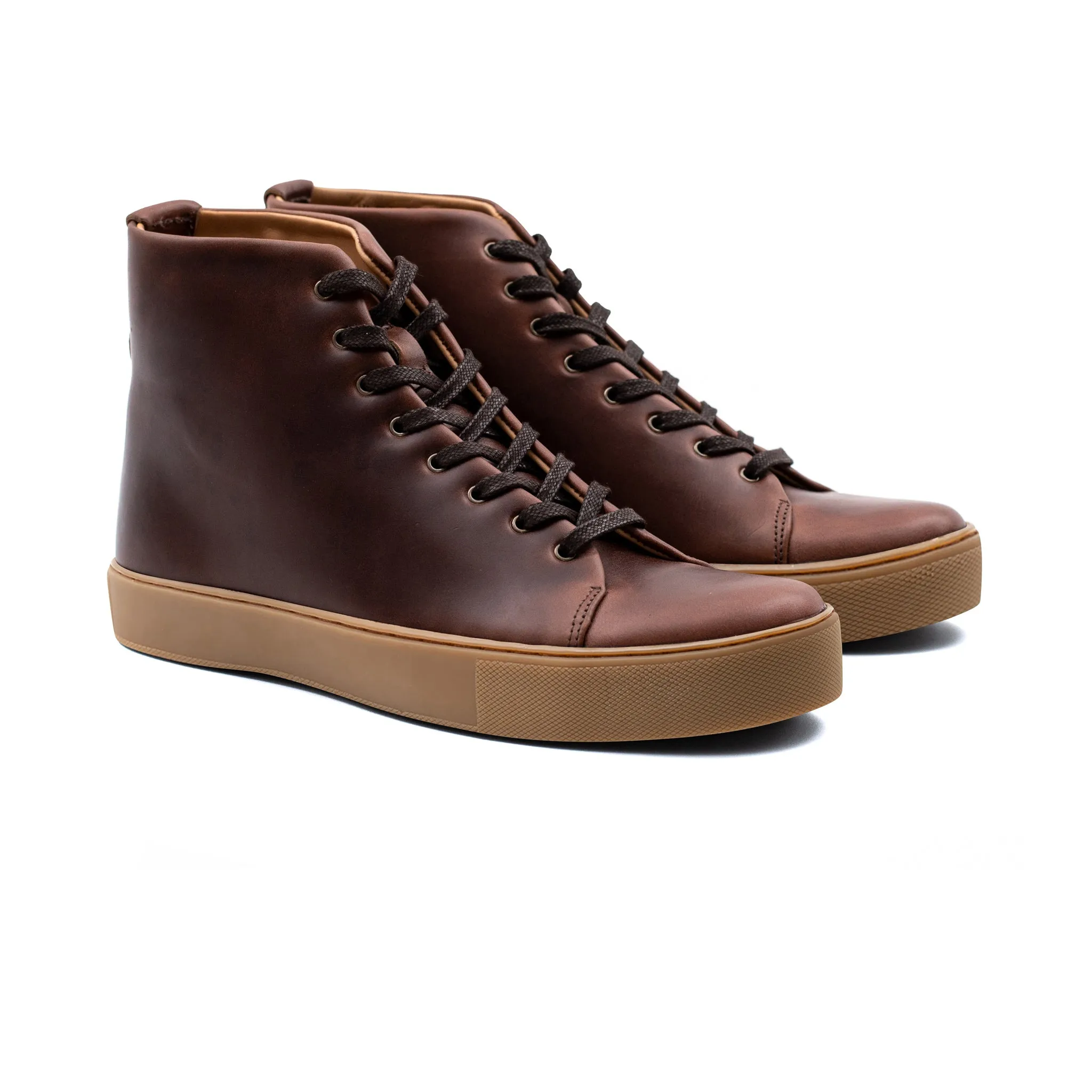 Overstone Hi Derby - Horween Brown Chromexcel