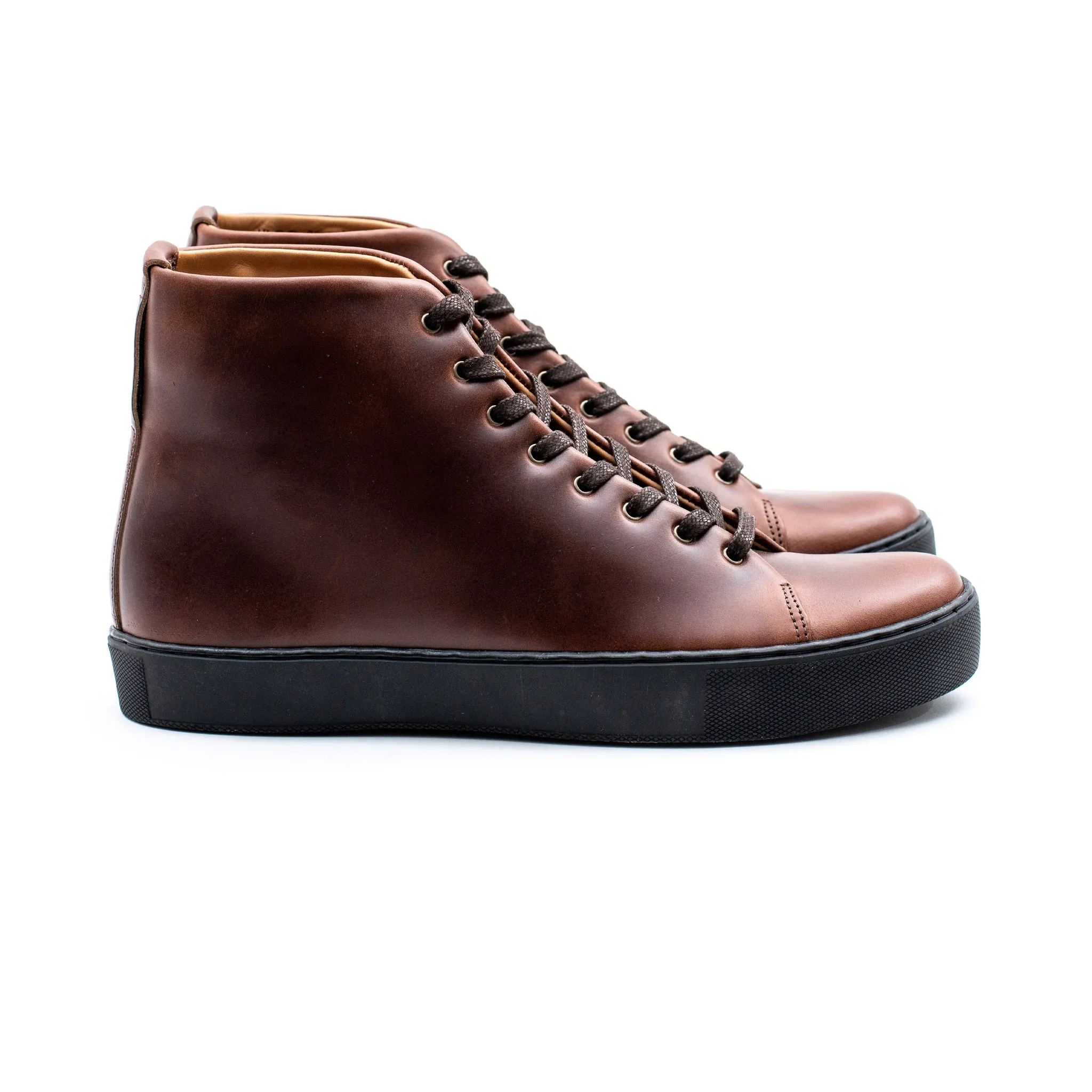 Overstone Hi Derby - Horween Brown Chromexcel