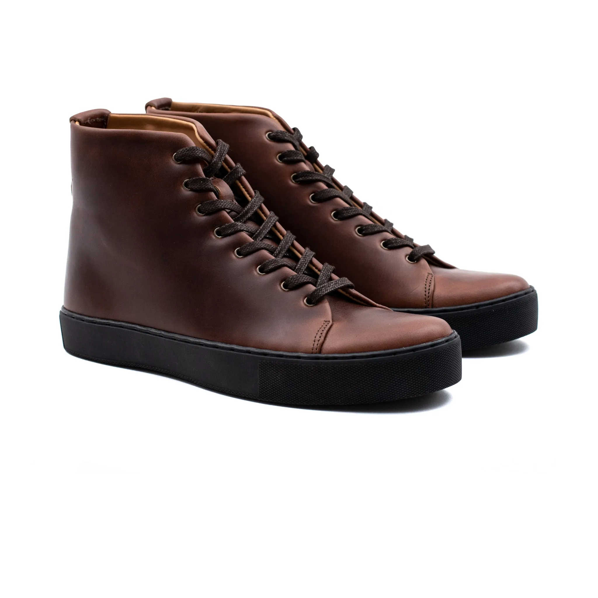 Overstone Hi Derby - Horween Brown Chromexcel