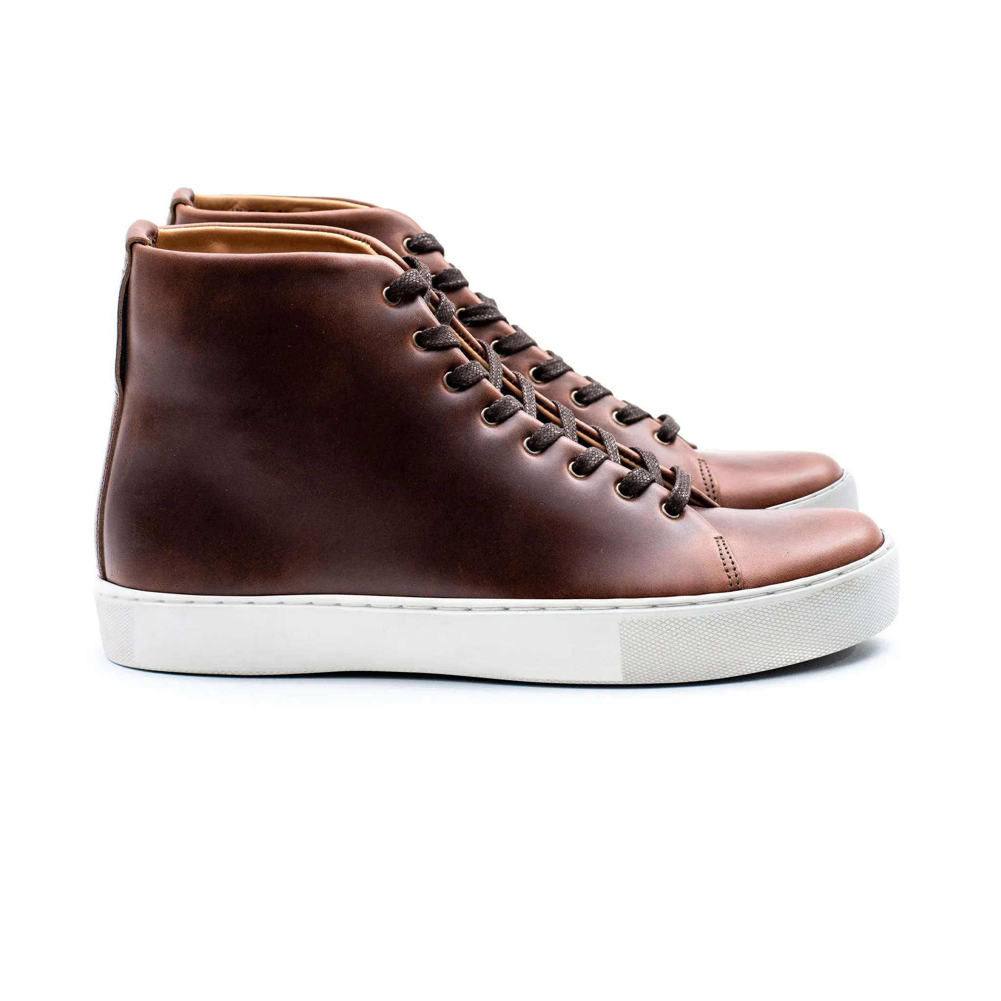Overstone Hi Derby - Horween Brown Chromexcel