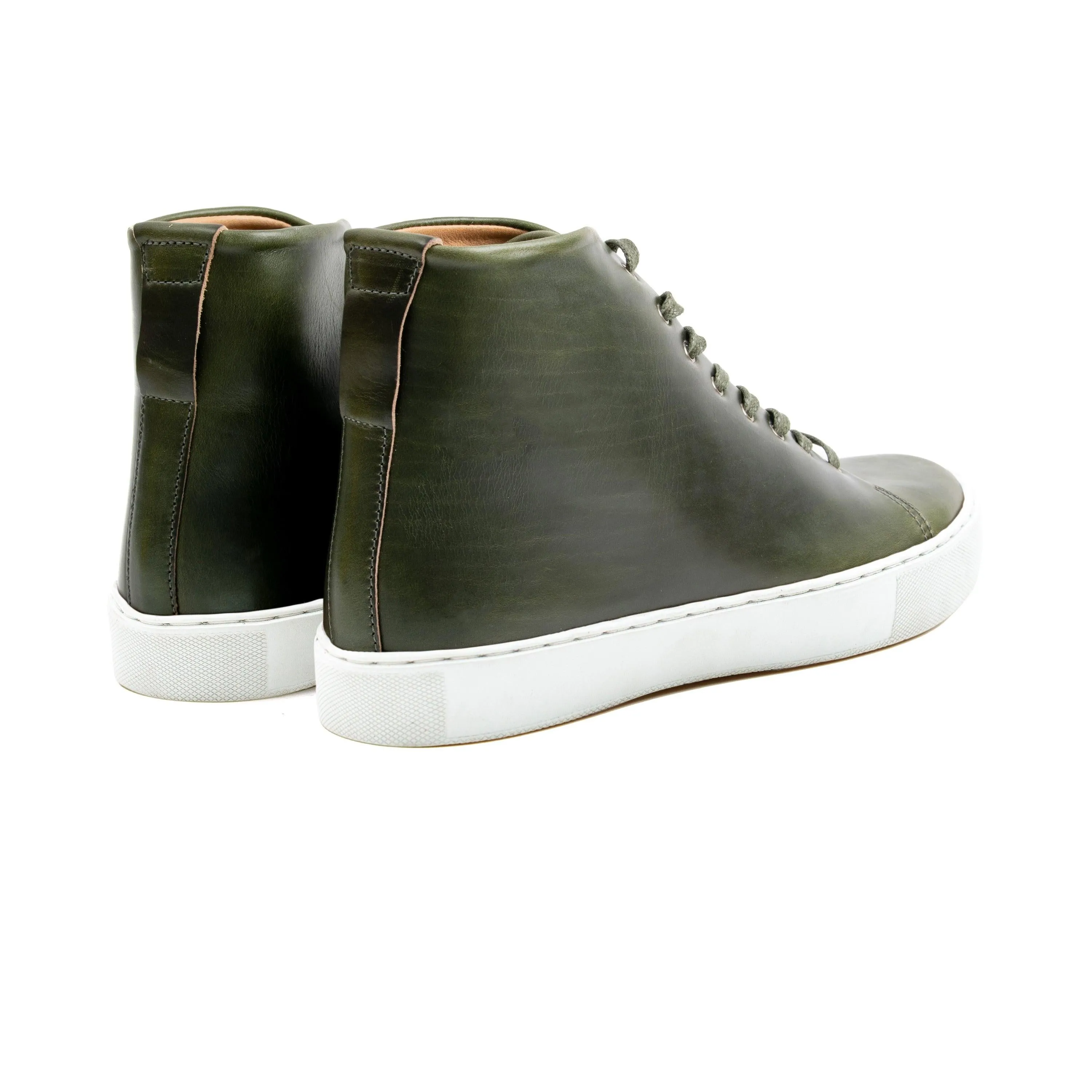 Overstone Hi Derby - Horween Forest Green Chromexcel