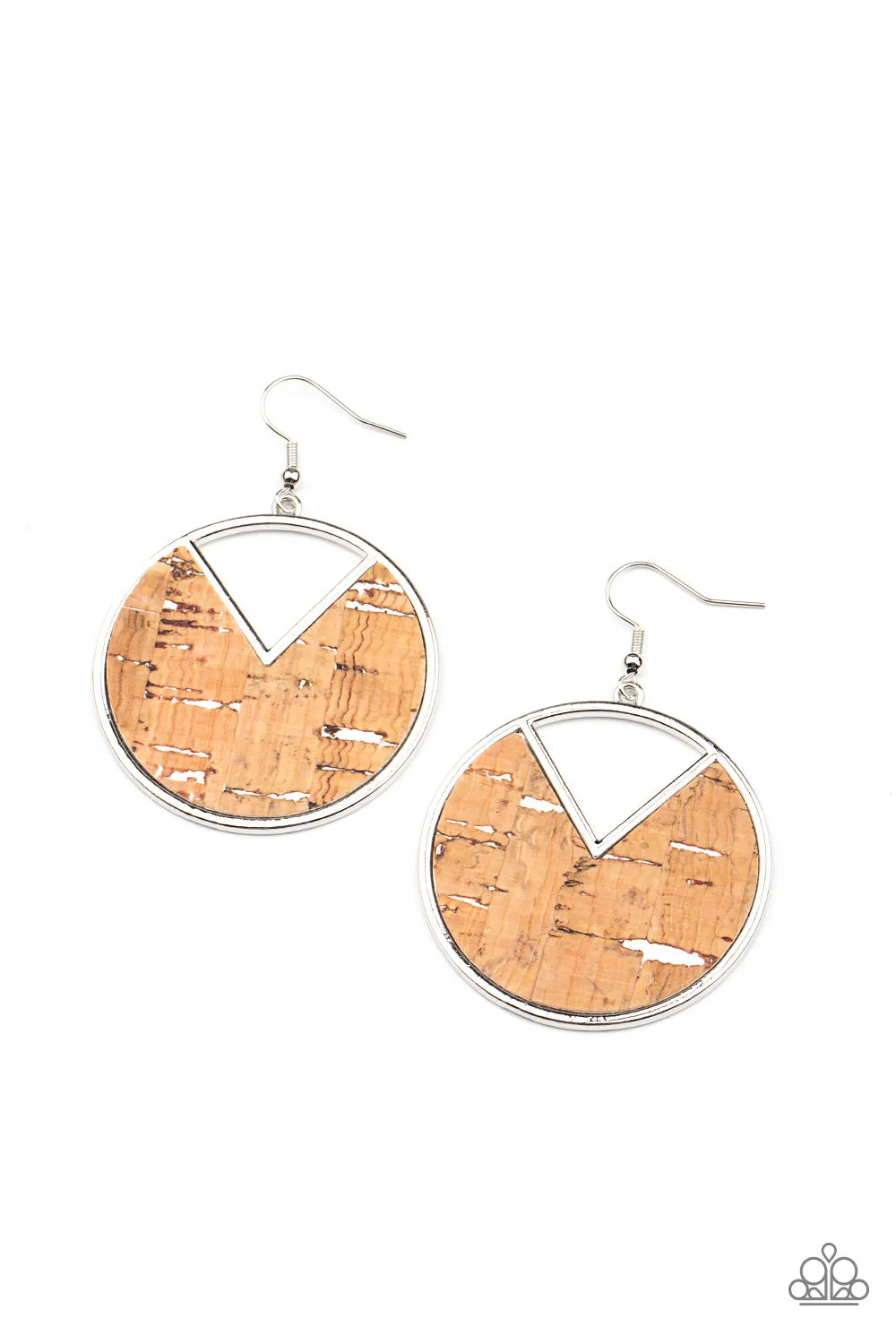 Paparazzi - Nod to Nature - White Earrings