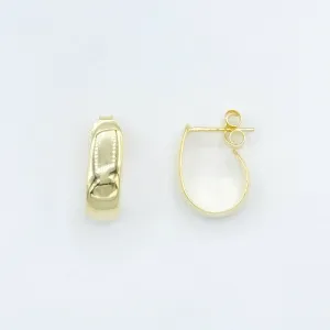 Petite Smooth Gold Hoops