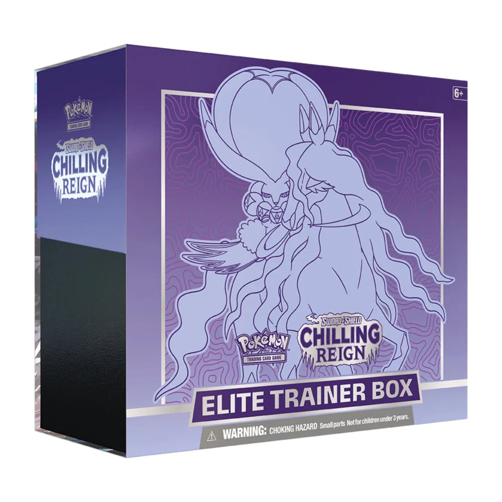 Pokemon Sword & Shield Chilling Reign | Elite Trainer Box | Shadow Rider Calyrex